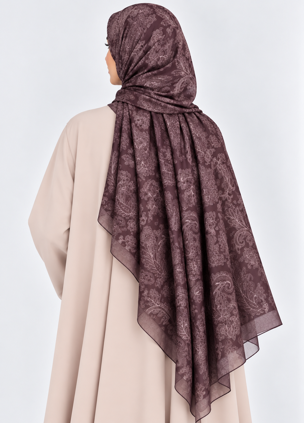 Printed Bamboo- Mulberry Paisley