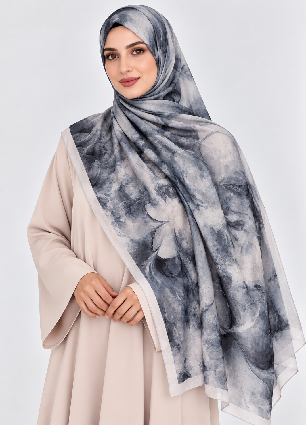 Printed Bamboo-  Cloud Mist