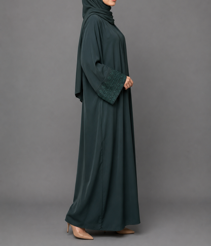 Nada Premium Abaya Set - Green