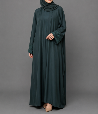 Nada Premium Abaya Set - Green