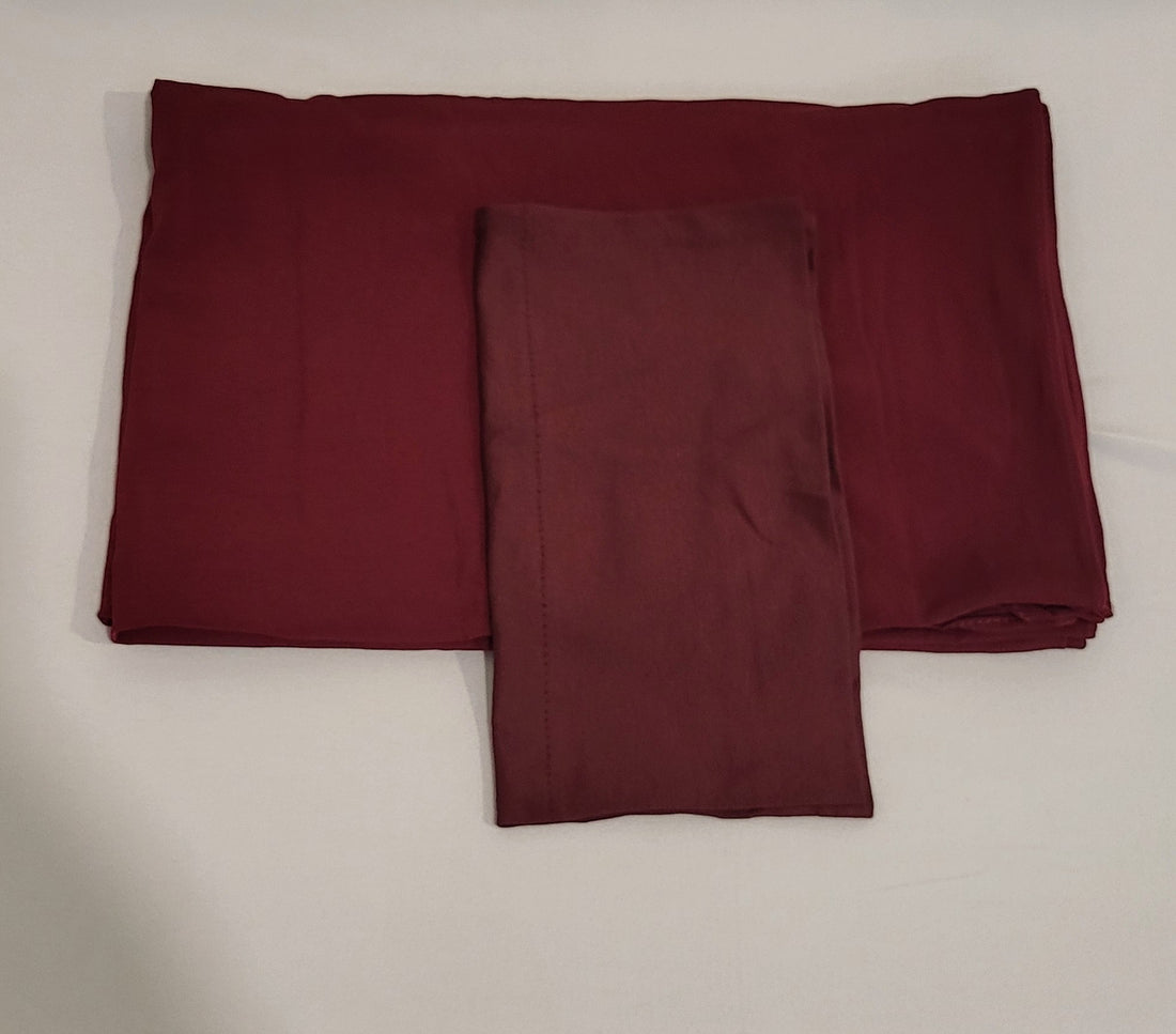 Jersey Matching Hijab & Undercap Set - Maroon