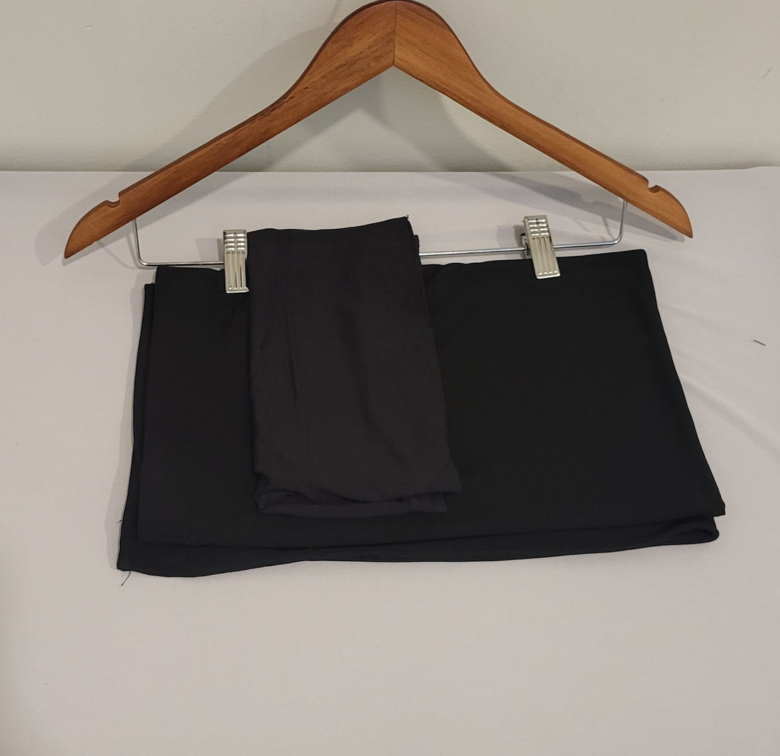 Jersey Matching Hijab & Undercap Set - Black