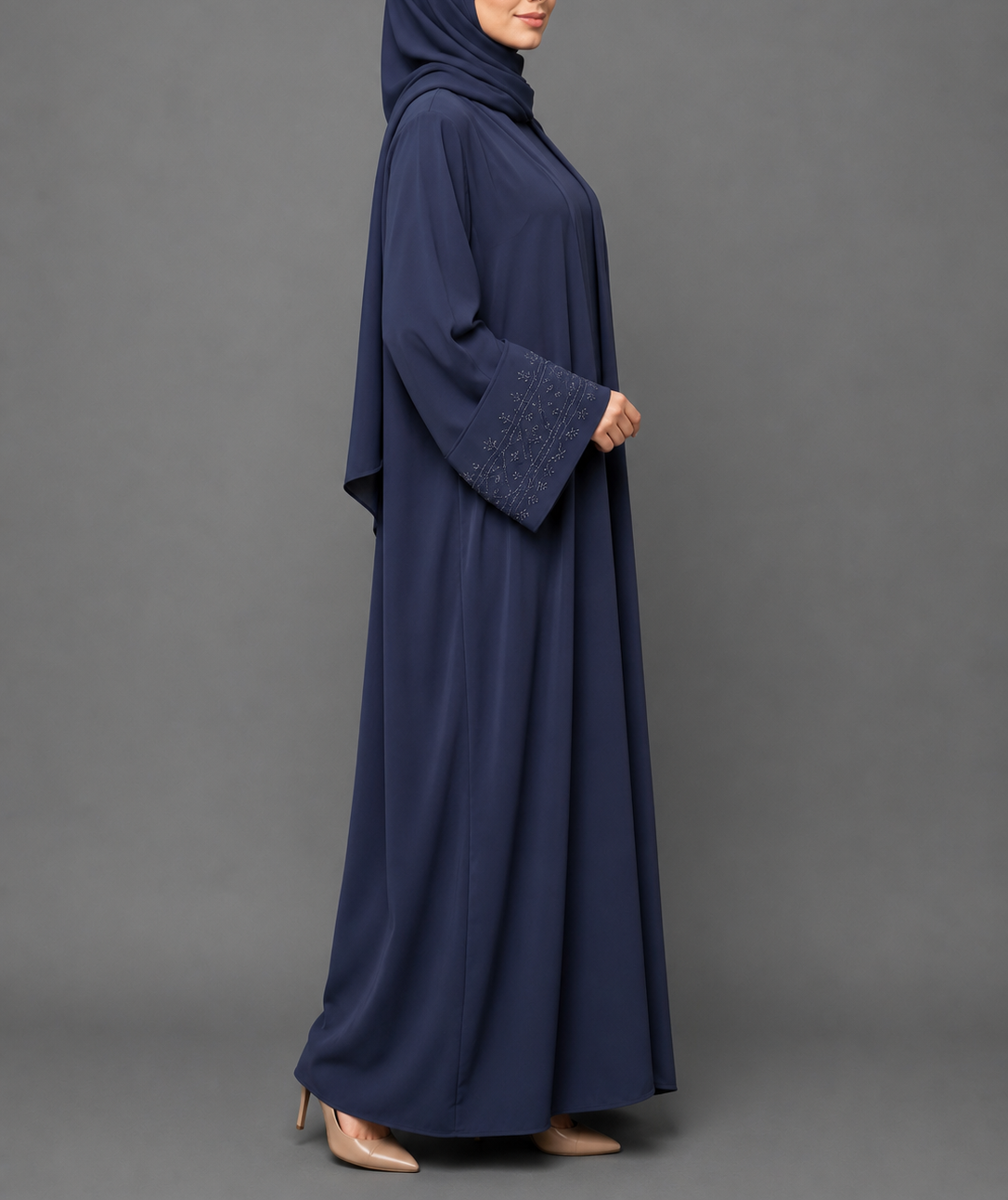 Nada Premium Abaya Set - Blue