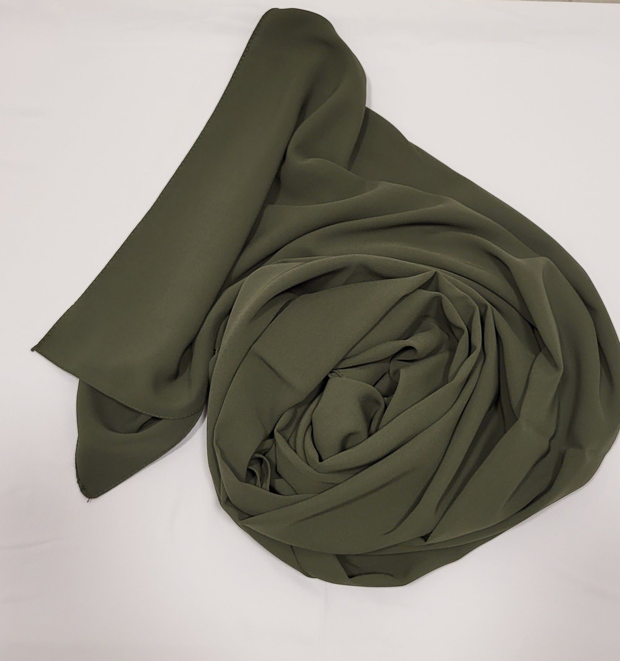 Medina Silk Hijab- Olive