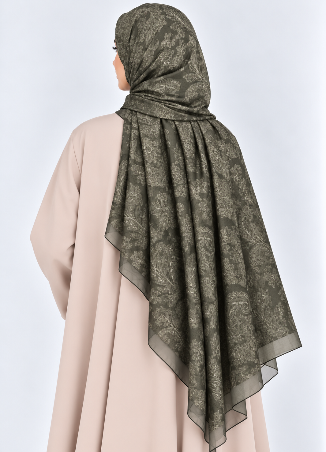Printed Bamboo- Olive Bloom