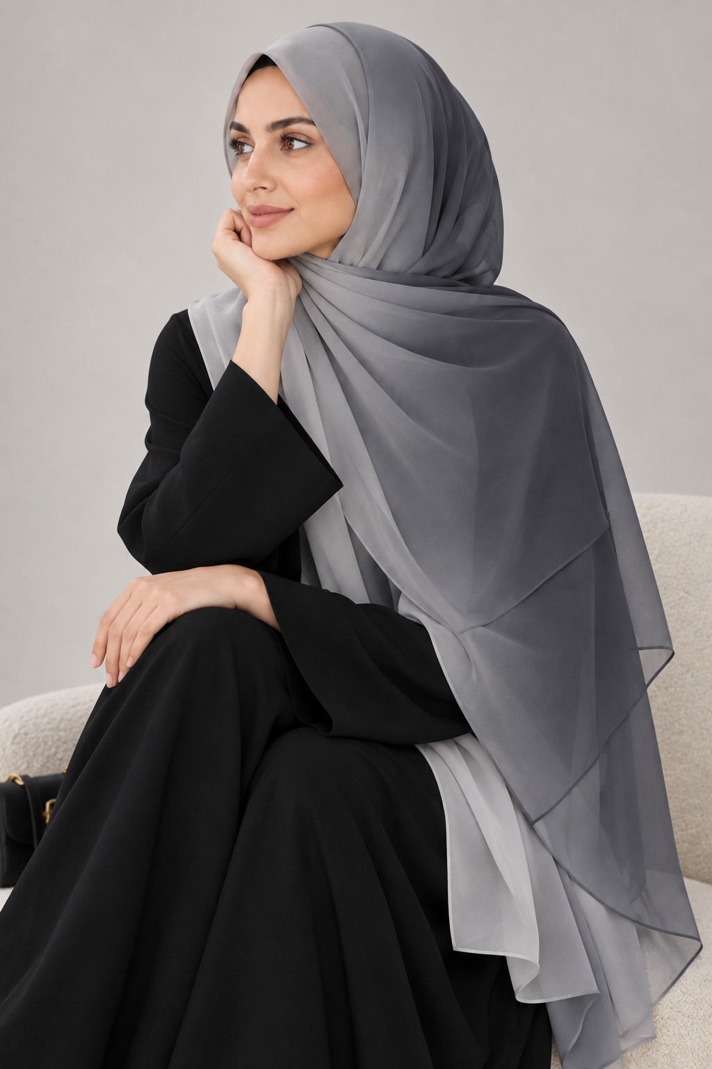 Ombre Chiffon - Grey