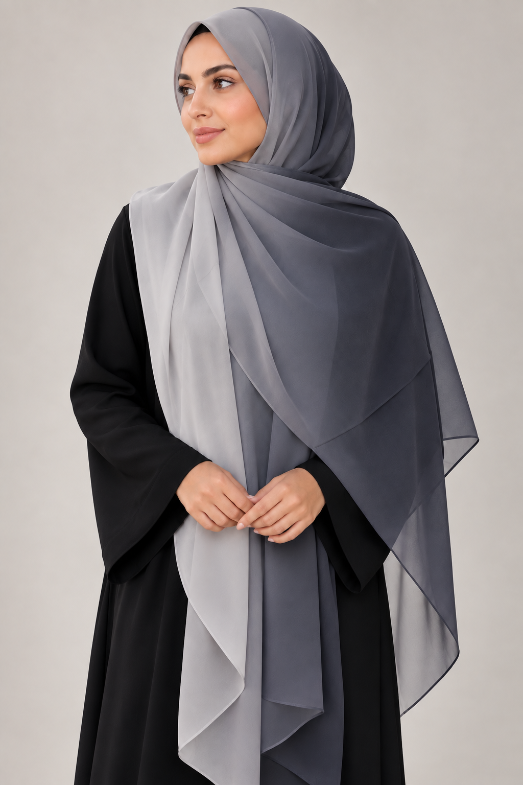 Ombre Chiffon - Grey