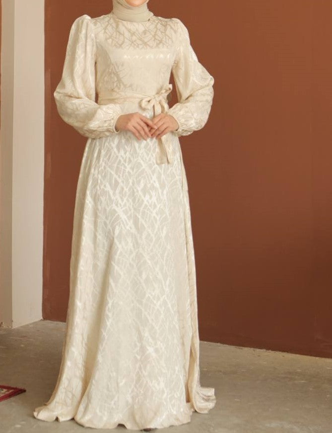 Rabiya Maxi Dress (Ivory)