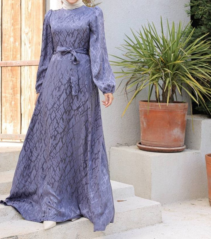 Rabiya Maxi Dress (Gray)