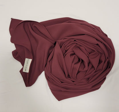 Medina Silk Hijab- Plum