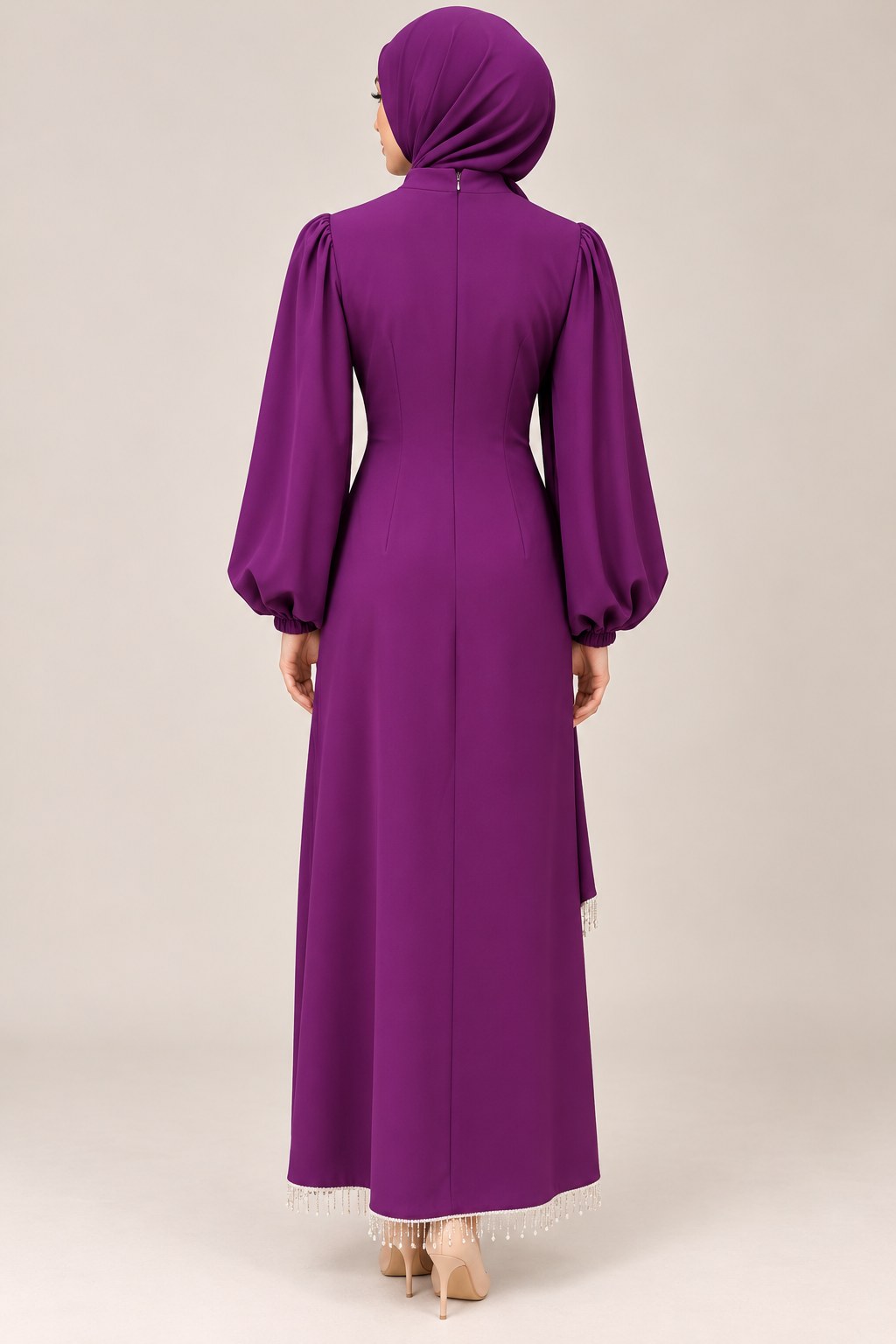 Inara Belted Dress- Purple