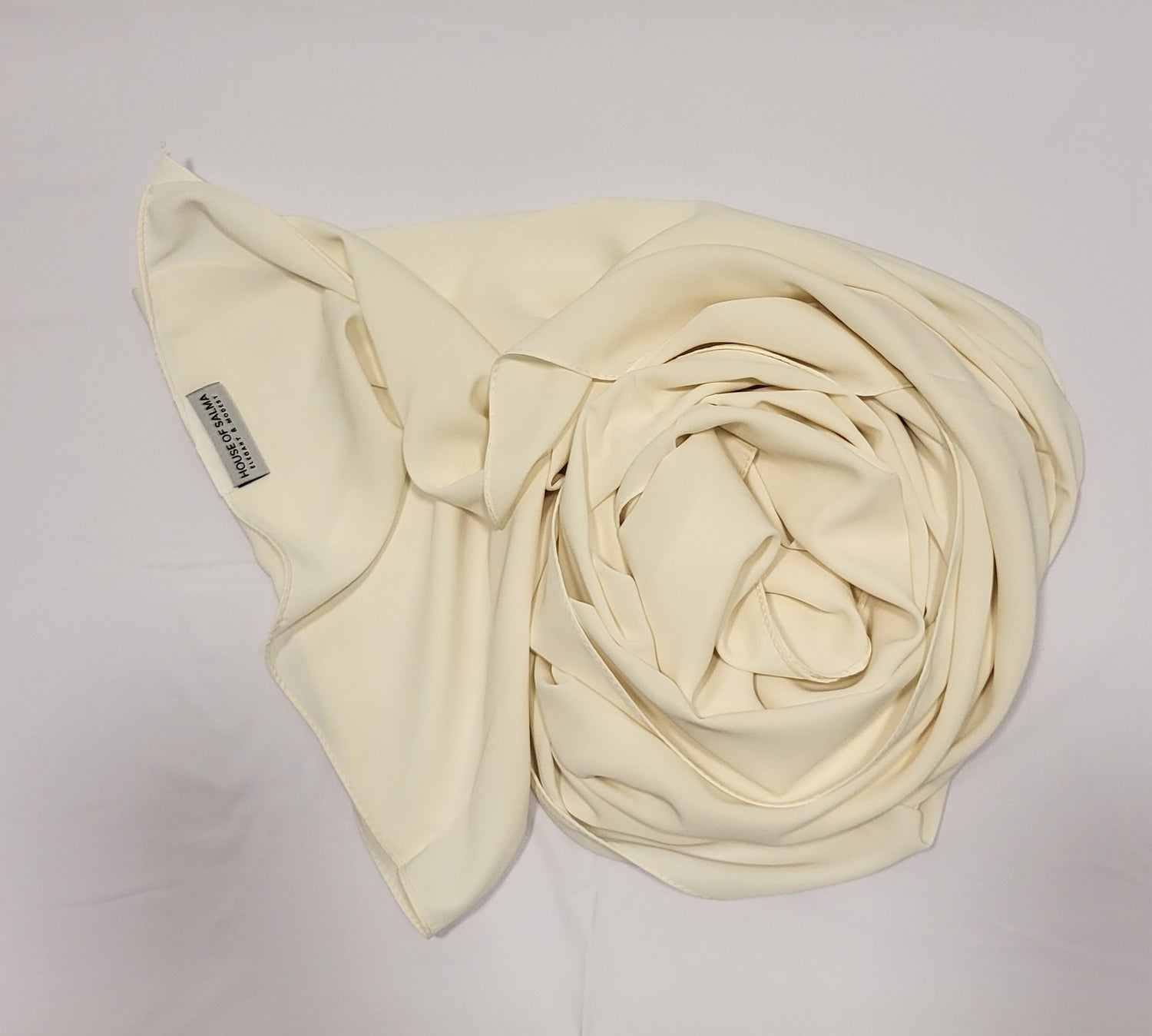 Medina Silk Hijab- Ivory