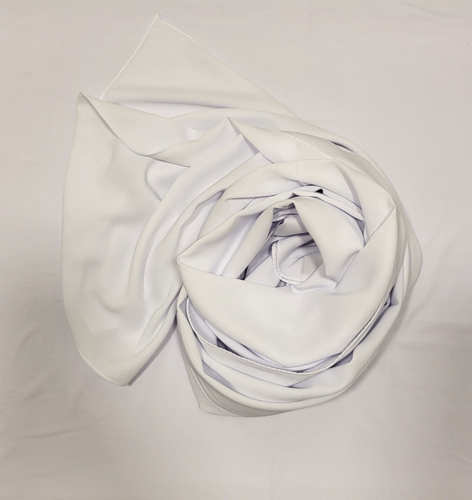 Medina Silk Hijab- White