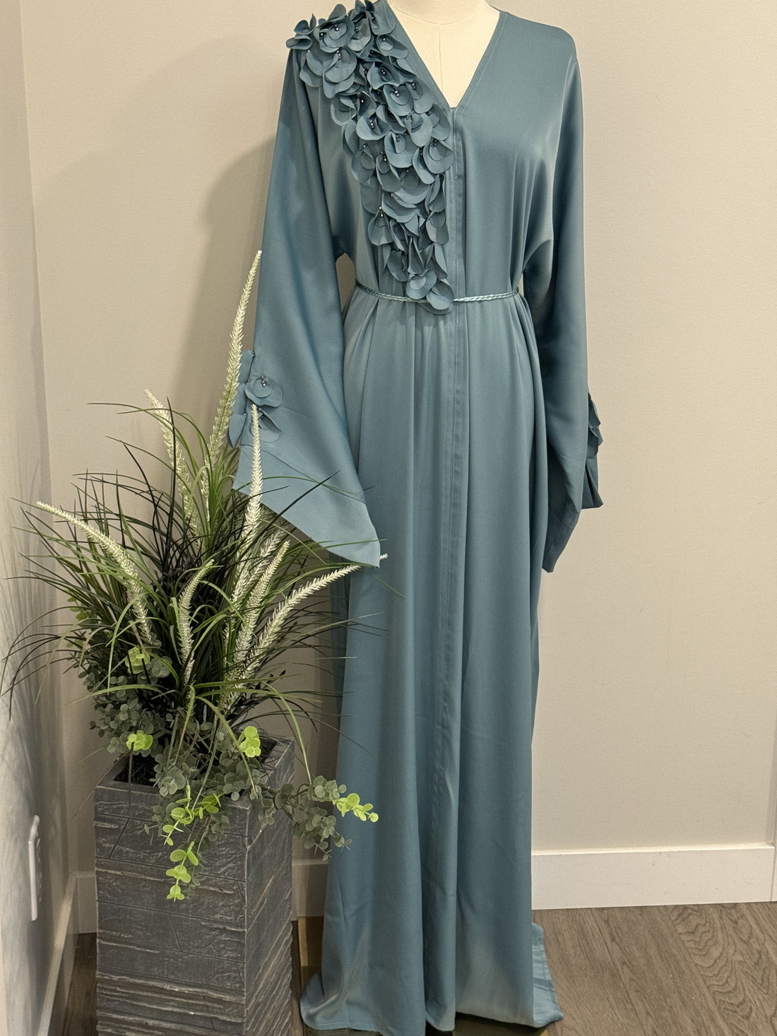 Zahra Abaya- Cadetblue