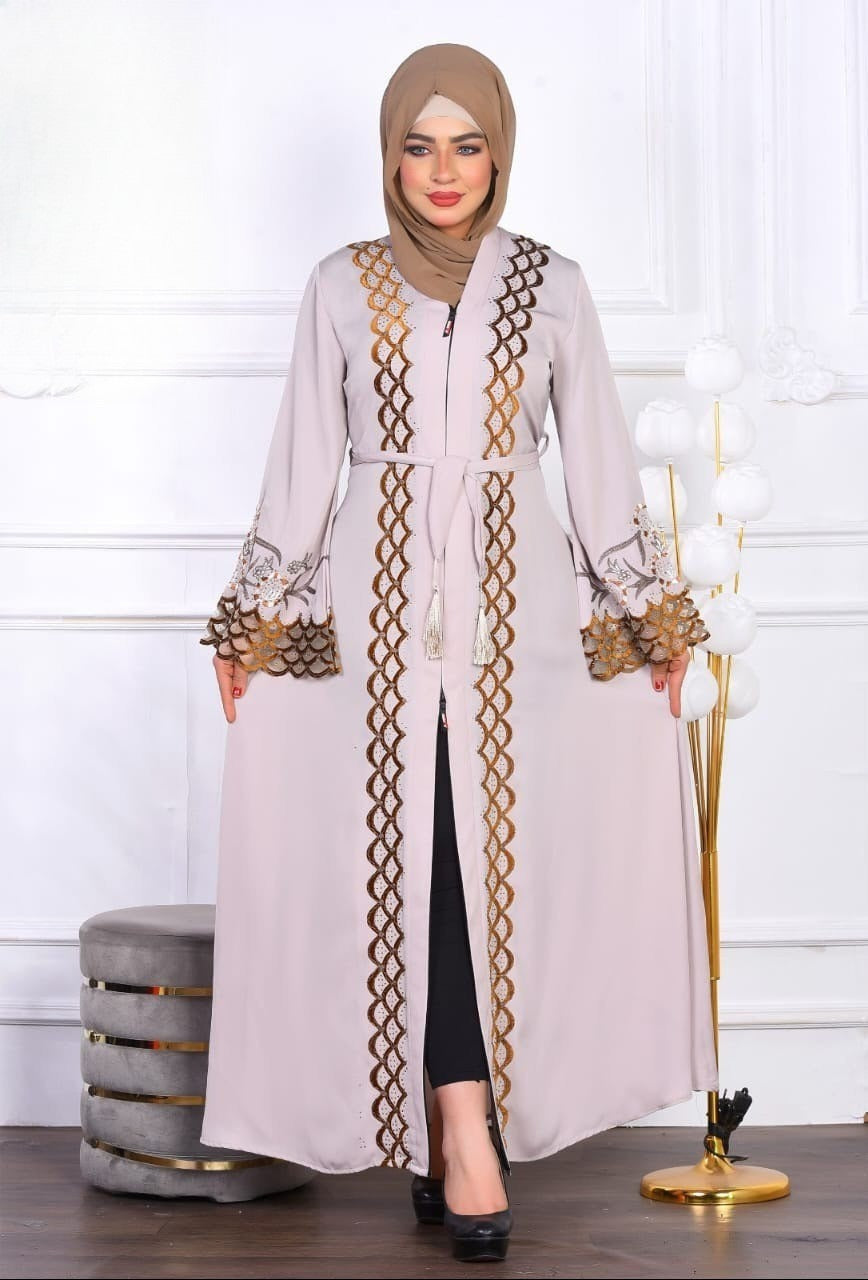 Azeena Abaya (Ivory)