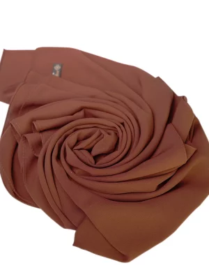 Premium Medina Silk Hijab- Mahogany